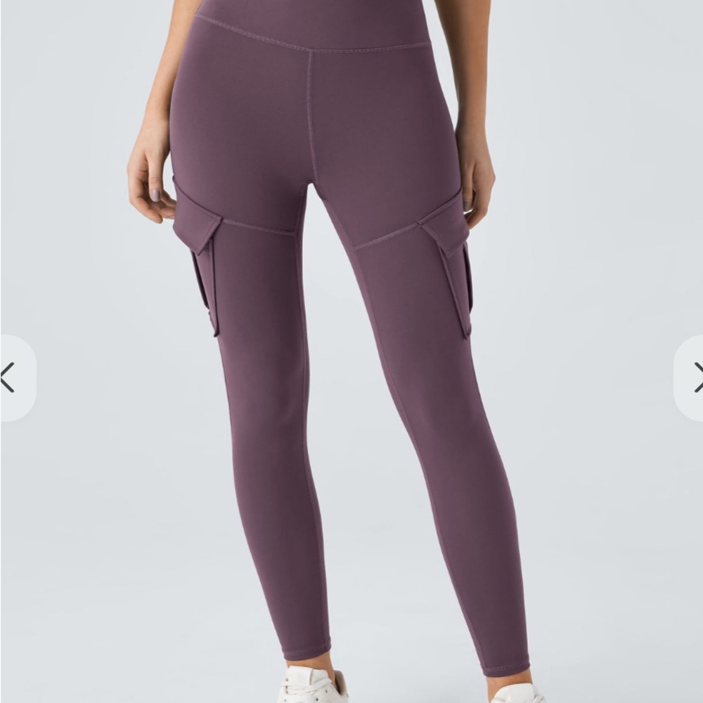 HALARA Purple Leggings Luxurious Silky Texture